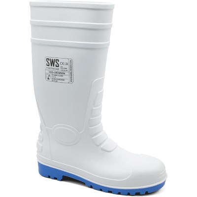 Galocha de segurança branca SWS-CROWS5W com sola azul e marcação CE | S5