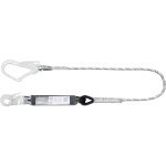 Amortecedor de queda Kratos FA3050315 com corda kernmantle e conectores em aço.