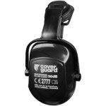 Protetor auricular MAX300 preto com marca Coverguard e certificação EN 352-3