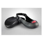 Biqueiras de visitante com sola antiderrapante e proteção frontal — EPI para fábricas e armazéns