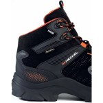 Detalhe da bota Heckel MacExpedition com logótipos RGS e Gore-Tex | S7