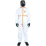 Fato macaco de proteção química Tipo 4/5/6 WeePro Max+ com costuras termosseladas, capuz de três peças, passadores para polegar e fecho frontal de duplo cursor.