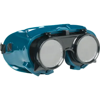 Óculos de soldador Coverguard Revlux com lentes circulares e corpo azul