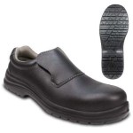 Sapato de segurança preto Coverguard Orthite com pala e fecho oculto | S2