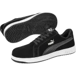 Sapatos Puma Iconic Black/White com sola antiderrapante e design vintage
